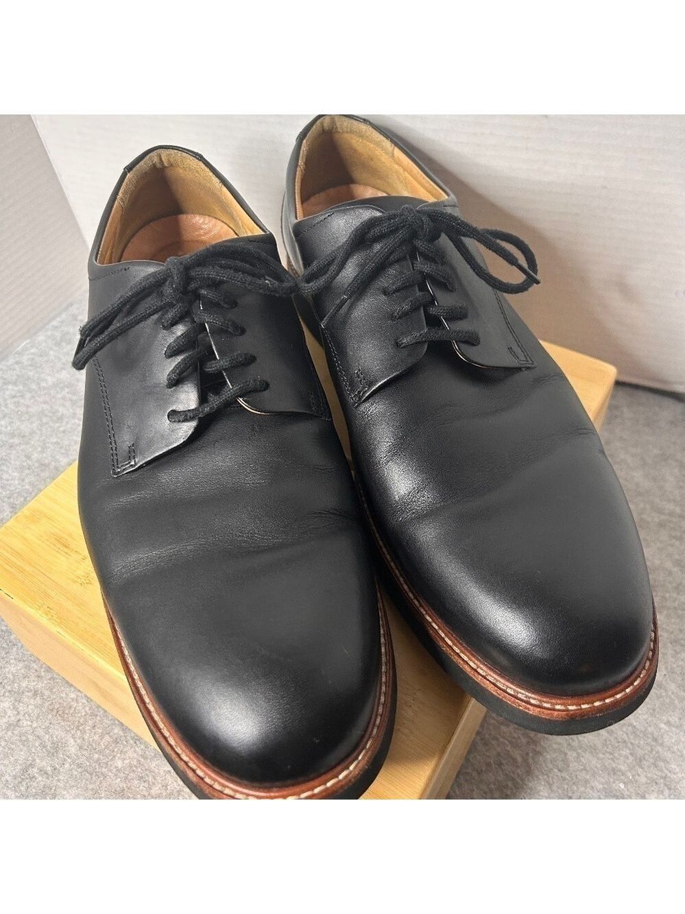Samuel Hubbard Men Founder Oxford Black Lace Up 13M UK 12.5 Dress Vibram